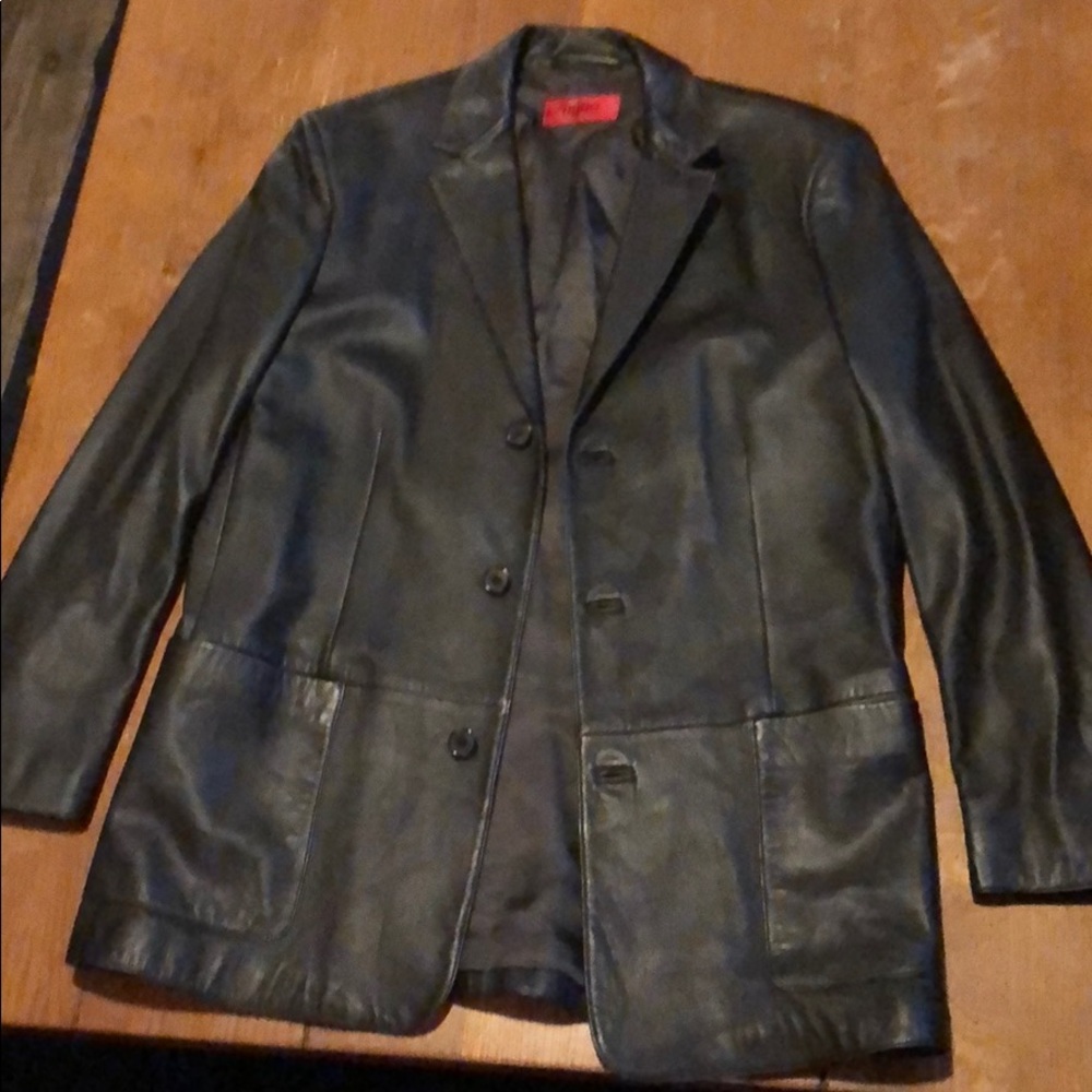 Hugo Boss leather sport coat
